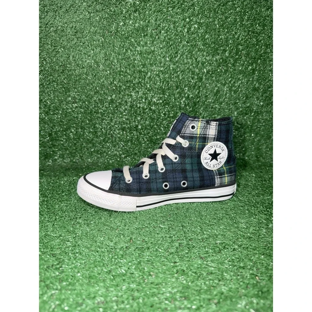 Converse Chuck Taylor All Star High Multicolor Plaid Girl Boy Kids Youth Size 1Y